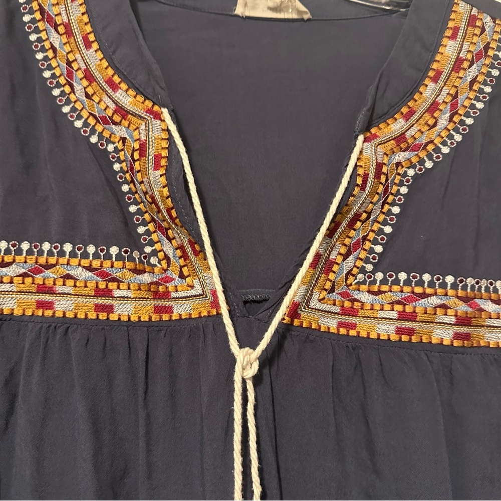 Entro bohemian blouse blue size L - Picture 2 of 7